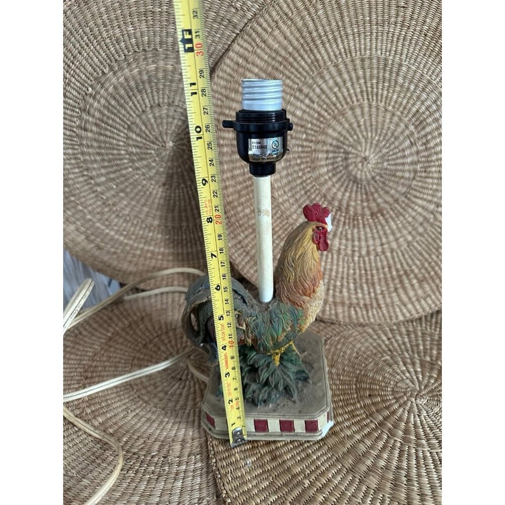 Vintage rooster chicken lamp - Picture 6 of 11